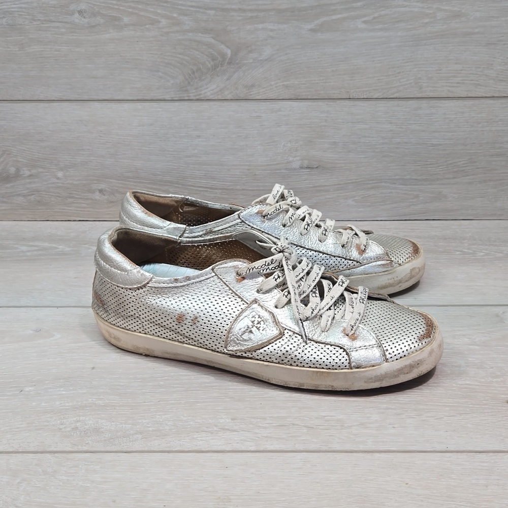 Philippe Model Paris Women Leather Sneakers shoes sz 39/9